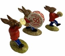 Vintage 3 Royal Doulton Bunnykins Oompah Band Golden Jubilee DB 24,25, 26 picture