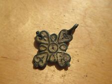 Fine Viking pendant cross with enamel remains. picture