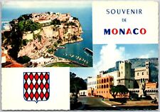 Reflets De La Cote D'Azur Le Rocher De Monaco Et Le Palais Du Prince Postcard picture