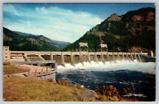  c1960s Bonneville Dam Oregon Columbia River Gorge Vintage Postcard picture