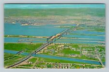 Sault Ste, Marie MI-Michigan, American Soo Locks, c1944 Vintage Postcard picture