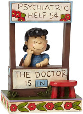 Peanuts by Jim Shore Lucy Psychiatric Help Stone Resin Figurine, 6” picture