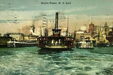 c.1900 South Ferry New York City Rotograph Vintage Postcard picture