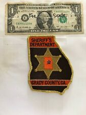 Grady County Georgia Police Patch (Sheriff's Dept.) Un-sewn great condition picture