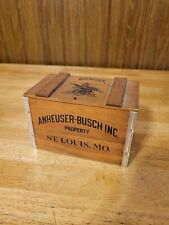 Anheuser Busch Mini Wood Crate 6