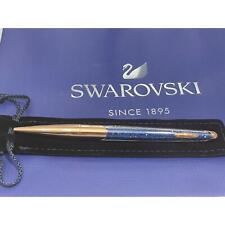 Swarovski Crystalline Nova BallPoint Blue Rose Gold Tone Pen  picture