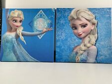 Disney's Frozen Elsa art on canvas pair of 2 Elsa 8x10x1 picture