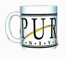 Rare New Purdue University White Ceramic Coffee Mug w/Black Print Large D-Handle picture