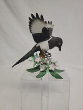 Lenox Black-Billed Magpie Bird Porcelain figurine 2002 Violets Garden Bird📦 picture
