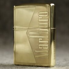 Zippo lighter 204B Brass/ Marlboro Red Cigar Box Design Free 3 Gifts New in Box picture