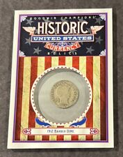 2020 UD GOODWIN CHAMPIONS 1912 Barber Dime HISTORIC CURRENCY RELIC SSP 1:38,746 picture