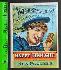 Vintage 1890's Wilson & McCalley Tobacco Company Sailor Trade Card picture