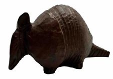 Southwest Folk Art Armadillo Figurine Crushed Pecan Shells Red Mill Mfg picture