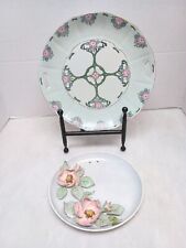 Antique Hand Painted Plates Artist Signed BEAUTIFUL picture