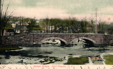Greenwich Connecticut Byram Bridge Stores Port Chester New York Postcard picture