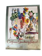 1993 California Strawberry Festival poster Signed #2 Of 100 Penny Soto Artist picture