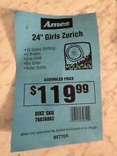 AMES DEPARTMENT STORE Bike ticket picture
