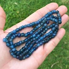 ANCIENT BLUE COLOR  BEAD INDO-PACIFIC TRADE GLASS BEAD 6MM #B075 picture