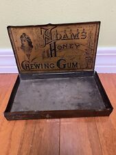 Antique Adams Honey Chewing Gum Tin Store Display Box ( See Description) picture
