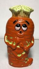 Vintage Anthropomorphic Carrot Salt or Pepper Shaker (1) Ceramic Japan picture