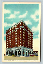Dayton OH-Ohio, Van Cleve Hotel, Aerial Exterior, Vintage Postcard picture