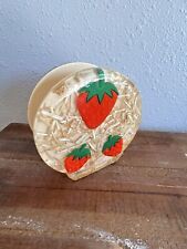 Vintage Strawberry Lucite Acrylic MCM  Napkin Holder 1960's picture