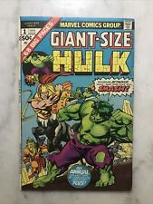 Giant Size Hulk  #1 (1975)  Black Bolt Evil Inhumans VG/- picture