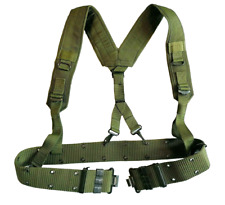Genuine Serbian Military OD Soldier's Belt with Suspenders Super Strong Tactical picture