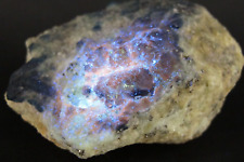 Natural Sodalite fluorecent Mineral UV  reactiveHealing Chakra Reiki Specim242gm picture