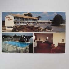 Vintage Postcard Lovley's Motel Swimming Pool Room View Newport Maine picture