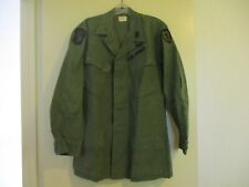 1968 VIETNAM WAR US ARMY AIRBORNE RIP STOP SLANT POCKET COAT ISSUED - SMALL REG. picture