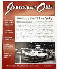 Journey With Olds Oldsmobile Club of America Monthly Newsletter March 2000 picture