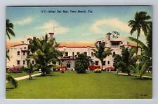 Vero Beach FL-Florida, Hotel Del Mar, Advertising, Antique Vintage Postcard picture