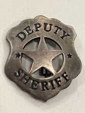 Vintage DEPUTY SHERIFF Western Law Badge CUT OUT STAR - OLD ESTATE FIND 062624@ picture