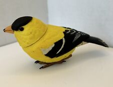Takara USA Breezy Singer American Goldfinch Bird Figurine 2004 Motion Activated picture
