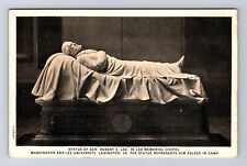 Lexington VA-Virginia, Statue Gen. Robert E Lee, Lee Mem Chapel Vintage Postcard picture