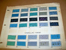 1957 1958 1959 1960 Cadillac car upholstery sample set -used-All samples intact. picture