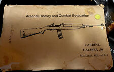 Rare  Military Documents For Arsenal History & Combat Evaluation Carbine .30 picture