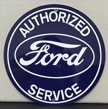 Ford Authorized Service Retro Style Reproduction Garage Sign picture