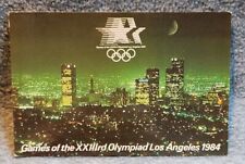 Los Angeles 1984 Summer Olympics vintage postcard nighttime view of city picture