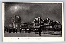 Atlantic City NJ-New Jersey Marlborough Blenheim Night c1908 Vintage Postcard picture