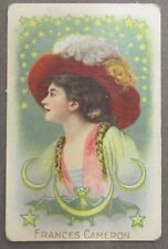 1910 T27 Actress Series FRANCES CAMERON bat border Fatima Tobacco Card picture