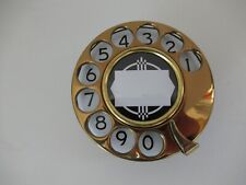 Antique Automatic Electric telephone dial refurbished. 24-36 dials in Gold picture