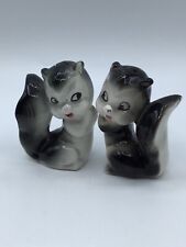 Vintage 1960's Gray Squirrel Salt & Pepper Shaker Set Anthropomorphic Shakers 3