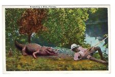 c1909 Drew Co. Postcard Florida Artistic Series, Young Boy at the River picture