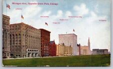 eStampsNet - Buildings on Michigan Ave. Chicago IL Illinois Postcard  picture