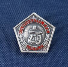 TOP RARE Romania RPR National motorcycle competition 1963 2nd place silver badge picture