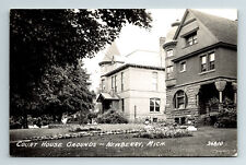 RPPC Postcard Newberry Michigan Luce Court House Grounds Sheriff Residence picture