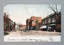 Vtg 1905 Postcard Rochester NY Business Section East Ave Looking Toward Main St picture
