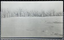 c.1910's Snow Suit Drift Baby Winter Cold Alone Antique RPPC 1900's picture